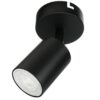 Lampa SIENA-ALU-B/B 1xgu10 czarna z czarnym przegubem - kinkiet plafon