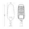 Lampa uliczna LED 150W 4000K neutralna PREMIUM - obrazek 2