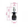 EPLH32 6000K Żarówki LED H4 FLIP CHIP USA 12V - obrazek 5