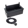 INBOX wpuszczane gniazdo meblowe z USB, RJ45 i HDMI czarne.