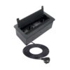 INBOX wpuszczane gniazdo meblowe z USB, RJ45 i HDMI czarne. - obrazek 3