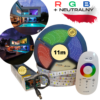 Zestaw 11mb taśmy RGB + neutralny z zasilaczem i sterownikiem dotykowym