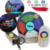 Zestaw 15mb taśmy RGB + zimny z zasilaczem i sterownikiem dotykowym.