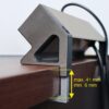 DESK BOX - gniazdo biurowe z 2xUSB, stal drapana - obrazek 4