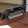 DESK BOX - gniazdo biurowe z 2xUSB, stal drapana - obrazek 5
