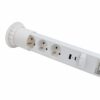 Gniazdo meblowe LIFT BOX z 2xUSB A+C białe - obrazek 3